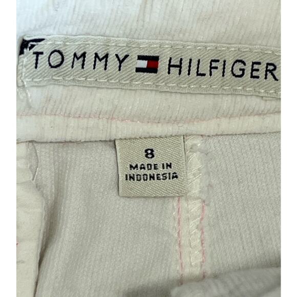 Tommy Hilfiger Corduroy Mini Skirt Y2K Pink Rainbow Belt Flap Pockets Size 8 - Picture 5 of 6